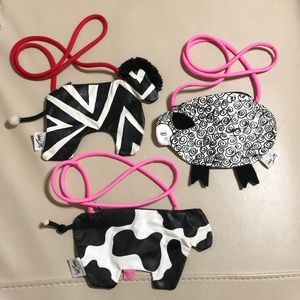Vintage Kids Faux Leather Animal Purses